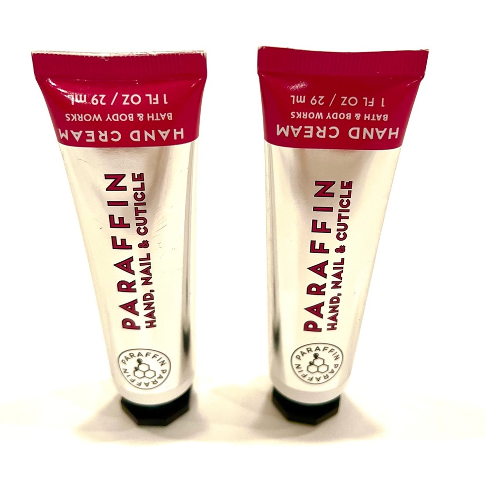 Bath & Body Works LOT Set of 2 Paraffin Hand & Nail Cream Lotion 1 fl oz ea NEW